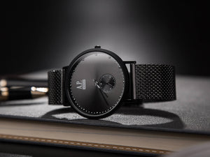 Herren Armbanduhr mit Milanaise Armband 41mm